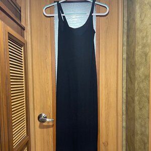 y2k Urban Outfitters Ribbed Bodycon Black Tank Dress size XS